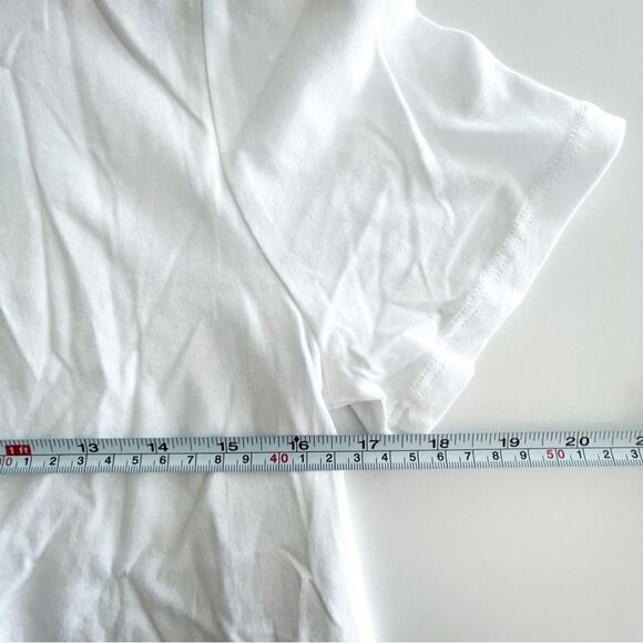 Michael Michael Kors White T-shirt Gold Bling MK Logo Stud Cotton Women's S NWT - Picture 8 of 8